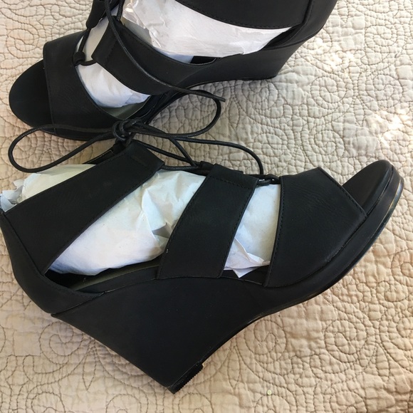 Michael Antonio Andra Lace Wedge Sandals - Picture 3 of 7